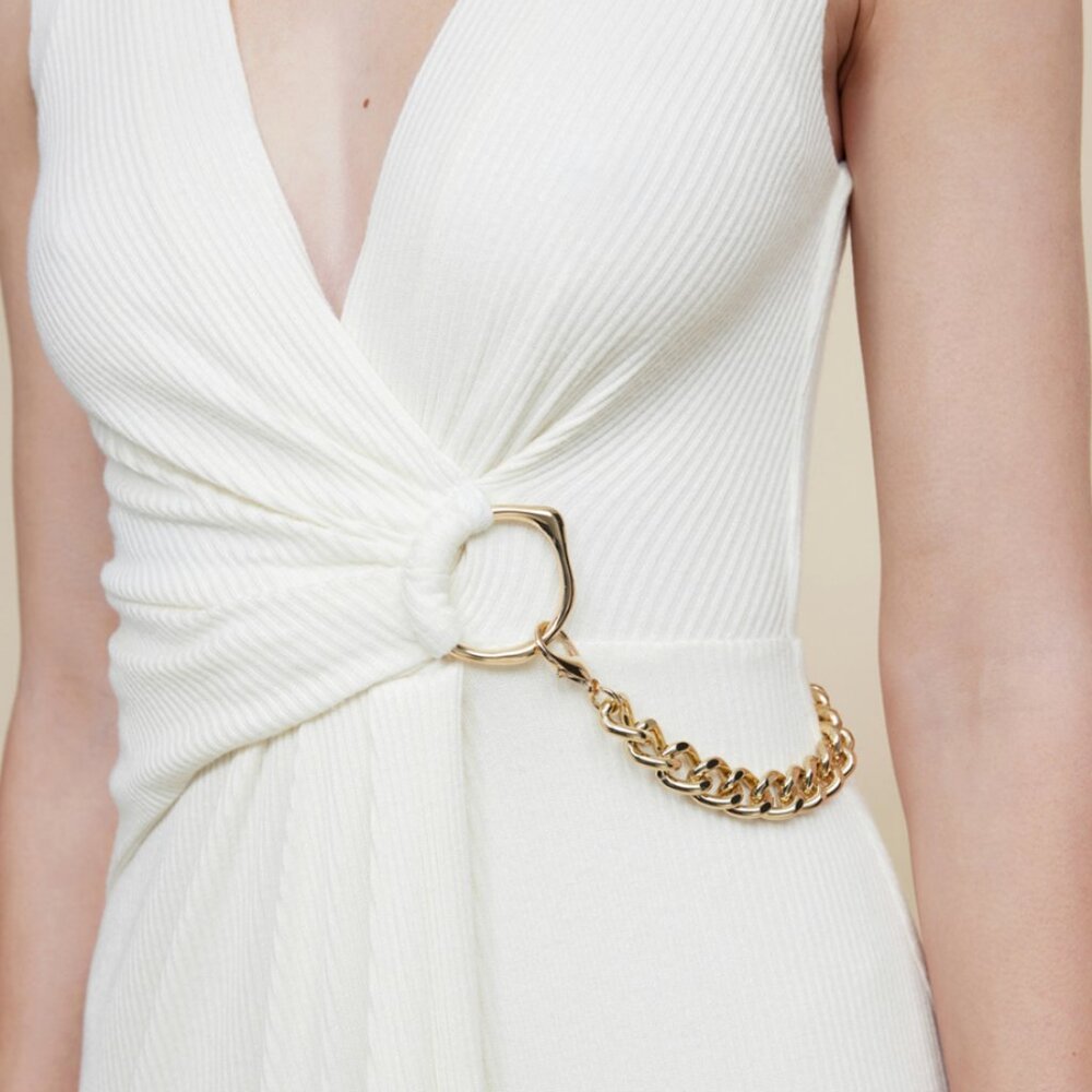 Acler Stanbro Midi Dress - Ivory -